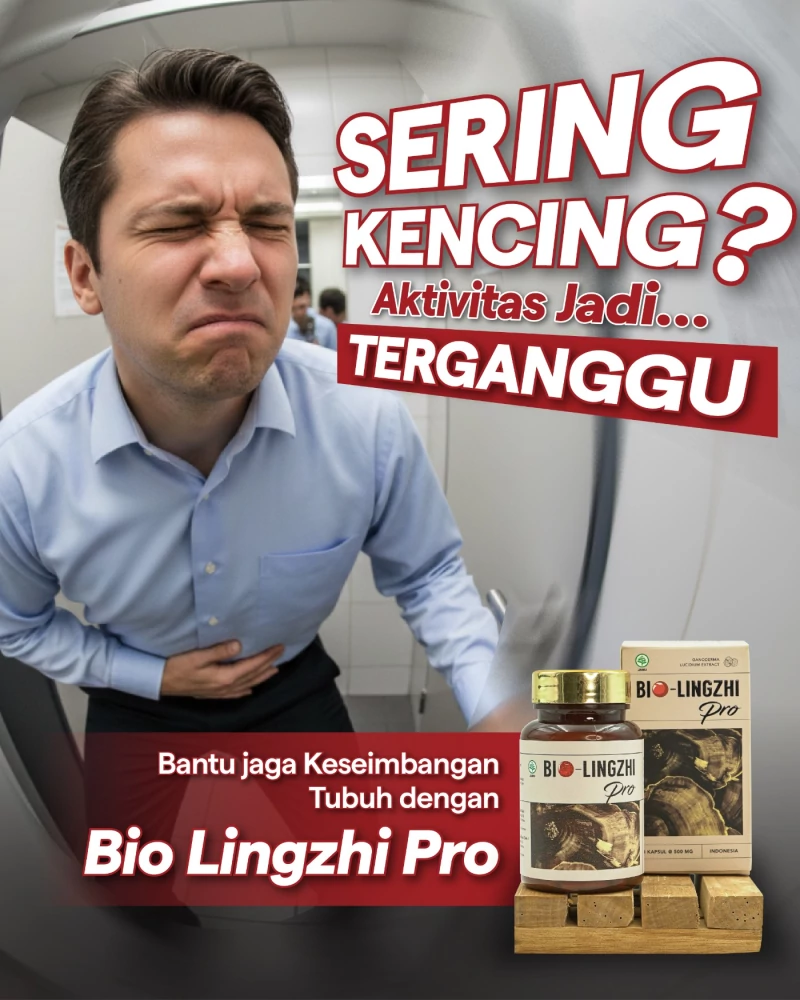 Bio Lingzhi Pro Herbal Sering Buang Air Kecil