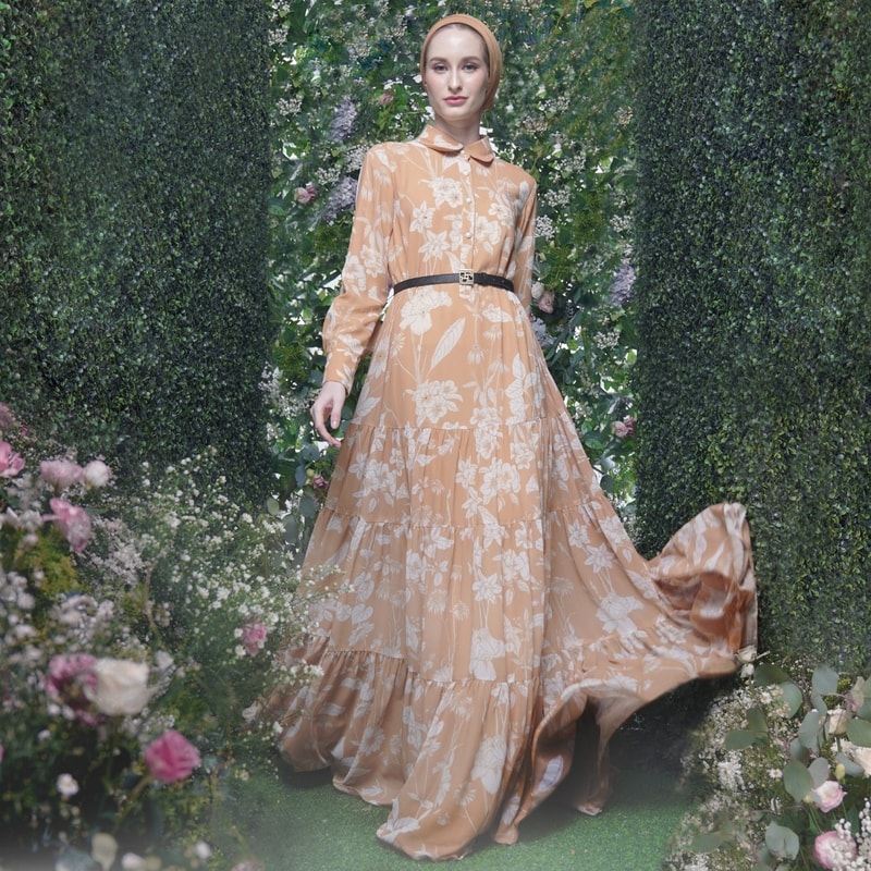 Golden Blossom Dress