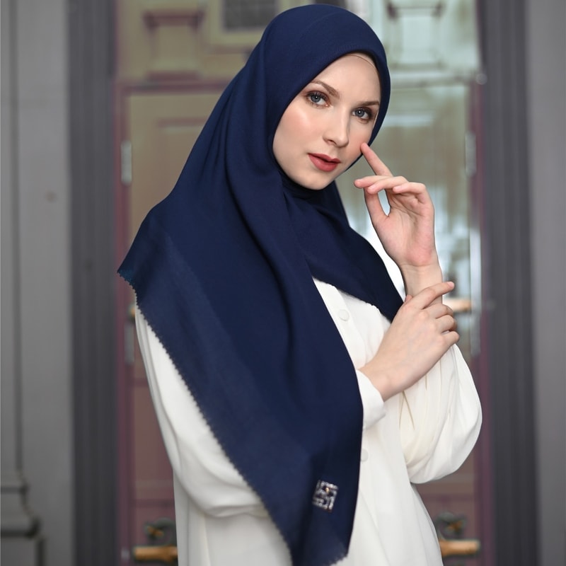 Delicate Scarf Navy Blue